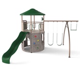 Lifetime Earthtone Deluxe Commercial Grade Metal Playset